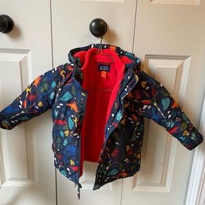 Children's Place 3Т 2-in-1 Hooded Jacket dinosaurs